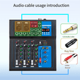 thumbnail image 3 of DJ Audio Mixer 4 Channel Sound Mixing Console with USB Jack US Plug, 3 of 5