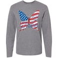thumbnail image 3 of Inktastic Patriotic Butterfly Long Sleeve T-Shirt, 3 of 5