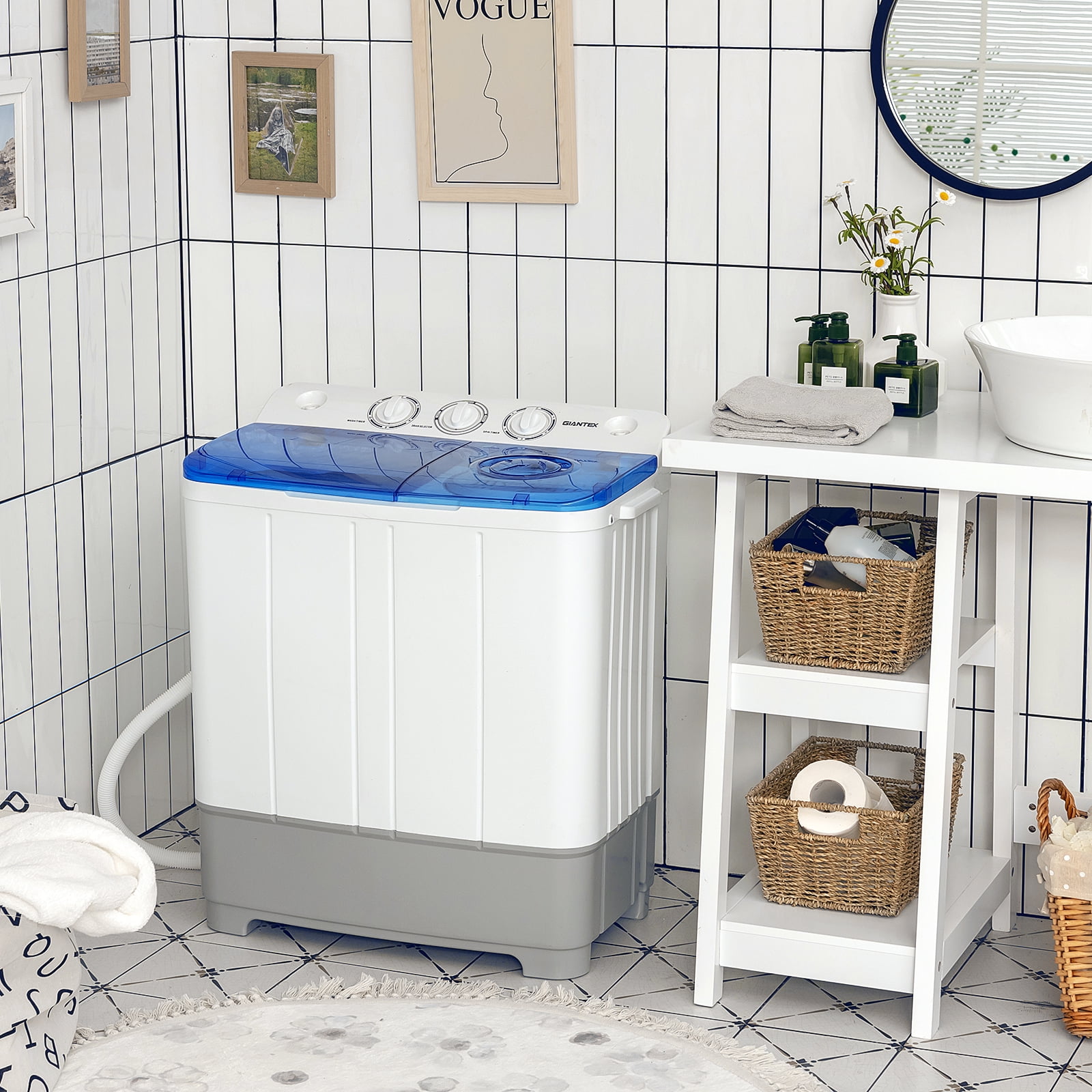 Giantex Portable Washing Machine, Mini Washer and Dryer Combo