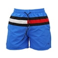 thumbnail image 1 of Men's Swim Trunks Quick Dry Beach Shorts with Pockets and Mesh Lining, summer leisure fitness shorts, 1 of 5