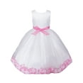 thumbnail image 5 of Girls Dress White Pink Flower Wedding Bridesmaid Christmas Holiday Kids 2-3, 5 of 9