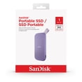 thumbnail image 2 of SanDisk 1TB Portable SSD - Lavender, up to 800MB/s, USB-C, USB 3.2 Gen 2 External Solid State Drive, 2 of 6