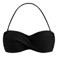 thumbnail image 5 of Firpearl Women Strapless Bikini Tops Retro Twist Front Bathing Suit Tops Push Up Bandeau Swimsuit, 5 of 7