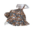 thumbnail image 4 of Xingqing Womens Volant Dress Imprimé Léopard Taille Haute Fête Tulle Tutu Jupe Midi Ligne A Jaune TG, 4 of 7