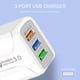 thumbnail image 5 of 5V 2.4A 3 USB Smart QC 3.0 Adaptador de cargador de pared de viaje de carga rápida para iPhone, 5 of 8