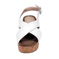 thumbnail image 2 of FUZZY Anya Women Extra Wide Width Platform Corkscrew Wedge High Heel Slingback, 2 of 6