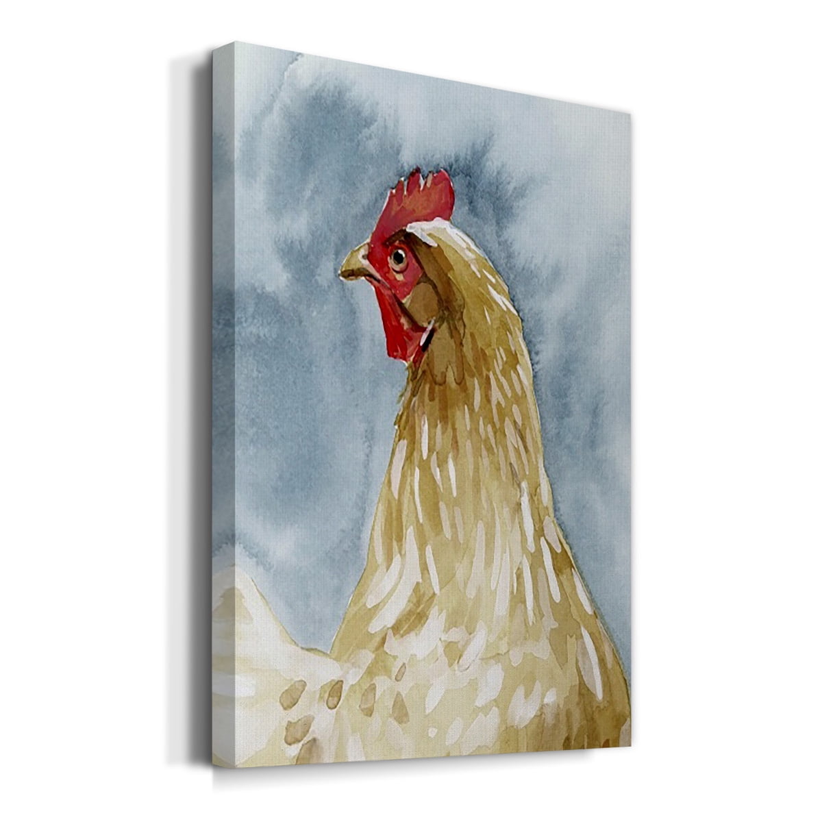 Chicken Portrait I Premium Gallery Wrapped Canvas - Ready to Hang