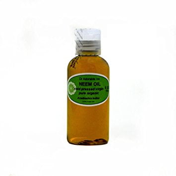 - Dr. Adorable - 100% Pure Neem Oil Organic Unrefined Cold Pressed Natural - 4 oz