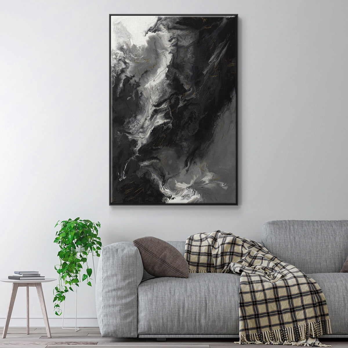 Changes Framed Premium Gallery Wrapped Canvas - Ready to Hang - 17 x 25 - Black Floating Frame