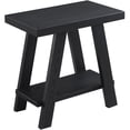 thumbnail image 2 of Home Square Contemporary Wood End Table in Black Finish - Set of 2, 2 of 5