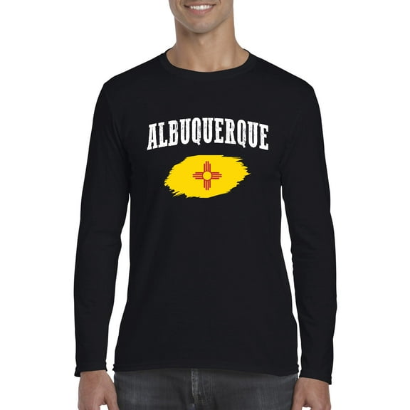 MmF - Mens Long Sleeve T-Shirts, up to Size 5XL - Albuquerque