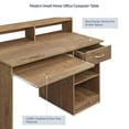 thumbnail image 4 of BELLEZE Small Home Office Computer Desk with Hutch - Wren (Wood), 4 of 7
