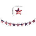 thumbnail image 3 of Patriotic Star Garland Banner for 4th of July Decorations, Red White Blue Stars Bunting for Memorial Day, Veterans Day, Independence Day, Patriotic Holiday Hanging Decor, 3 of 4