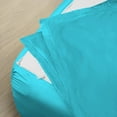 thumbnail image 2 of Sheet has Zipper Fitted Sheet, (Full Size 54x75) 15 Inch Deep Pocket, 100% Egyptian Cotton, 800 TC, Solid Turquoise Blue Color., 2 of 9
