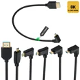thumbnail image 2 of OD4.0mm Slim/Ultra Slim Micro HDMI to HDMI 2.1V 8K@60Hz 4K@120Hz 48Gbps,Compatible with Digital Camera, Camcorder, Tablet Down Angle 0.3m, 2 of 6