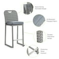 thumbnail image 2 of Greemotion Cyprus Stainless Steel Gray Outdoor Bar Height Dining Stools Set of 6, 2 of 5