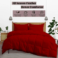 thumbnail image 3 of KOMFIT Bedding Comforter Duvet Insert - Quilted Comforter with Corner Tabs - Box Stitched Down Alternative Comforter&nbsp;400 GSM ( Red , Full/Queen (90x90) ), 3 of 5