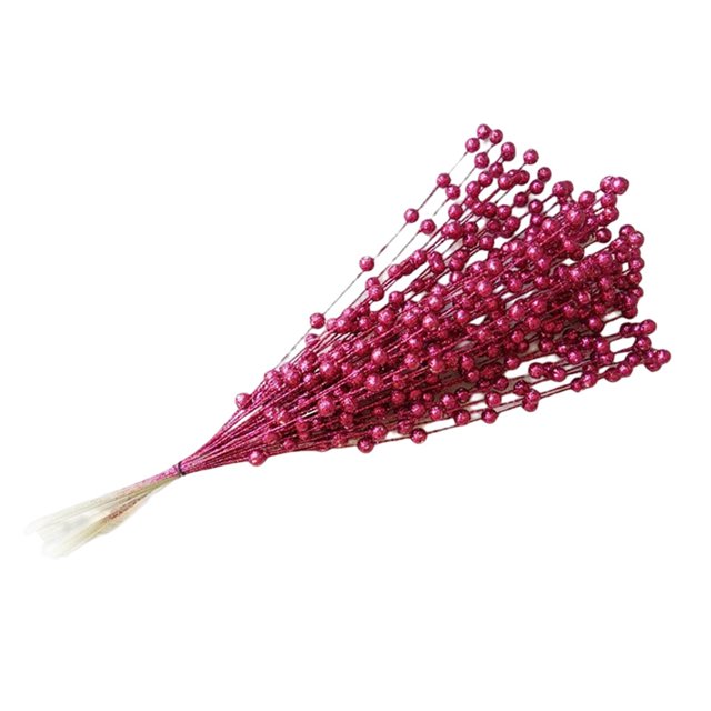 s de bayas artificiales Decoración Flor Simución Flor Navidad Plástico Hogar Zulema tallo de baya feke