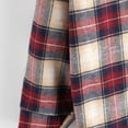 thumbnail image 6 of fartey Women's Plaid Fleece Lined Hooded Jacket Button Up Oversized Fuzzy Coat Checkered Flannel Hoodie Jacket, 6 of 8