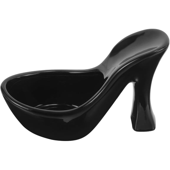 Ceramic High Heel Shaped Succulent Planter, Abstract Tabletop Flower Pot, Small Home Decor Accent for Desk or Shelf (5.16 x 3.46 x 2.16 Inch)