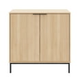 thumbnail image 5 of Nexera Slim 2-Door Storage Cabinet, Natural Blonde Oak, 5 of 9