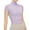 Purple, variant on Women's Retro High Neck Yoga Smock Sports Fitness Mesh Sunscreen Breathable Workout Top