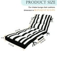 thumbnail image 4 of Outdoor Lounge Chair Cushions, Waterproof Patio Furniture Lounge Chair Pads, Thicken 4" Bench Seasonal Replacement Cushions for Outdoor Indoor Pool Sand Beach Lawn, 4 of 7