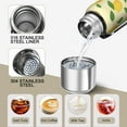 thumbnail image 3 of 20 Oz Lemon Coffee Tumbler Double Wall Insulated Stainless Steel Water Bottle | Metal Reusable Thermoses Flask with Cup Cap | Leak & Sweat Proof with Anti-Dust Lid, 3 of 7