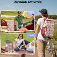 thumbnail image 4 of Travel Cooler Bag - Pioneer Flower Floral Print Pattern Camping Beer Cooler Backpack with Bottle Opener- Waterproof Insulated Picnic Backpacks - Cooler Bag for Beach, 4 of 6