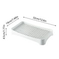 thumbnail image 3 of Rabbit Litter Box with Grate, Bunny Potty Trainer Tray for Small Animals, Durable Plastic Litter Pan for Adult Rabbits, Pigs, Hamsters, Guinea Pigs with Easy-Clean Grate for Cage & Habitat, 3 of 5