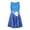 Blue9, variant on Girls Sleeveless Dress Round Neck Floral Printed For Casual Home Party Beach Sundress Soft Dailywear 7-8 Years
