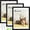 Black, variant on AURALYN 18x24 Picture Frame Set of 3, Fits 16x20 with Mat or 18x24 Without Mat, Gallery Wall Frames, Easy to Hang, Includes Hanging Kit, Black