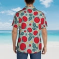 thumbnail image 6 of Balery Tomato Print Men's Hawaiian Shirts Short Sleeve Beach Shirt Relaxed Fit Vacation Button Down Shirts-3X-Large, 6 of 9