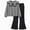 R599-Black, variant on NOLDARES Toddler Baby Girl Fall Winter Clothes Graphic Crewneck Sweatshirt Joggers Pants Outfits Set(White,10-11 Y)