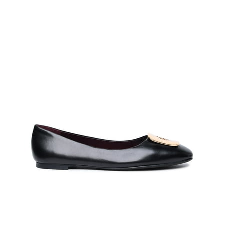 

Tory Burch Woman Georgia Black Leather Ballet Flats