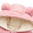 thumbnail image 6 of Baby Snowsuit Zipper Winter Coat Warm Fleece Lined Hooded Jumpsuit Romper Jacket Windproof Overcoat Outwear for Boys Girls Newborn Infant Toddler 0-24 Months, 6 of 9