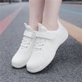 thumbnail image 6 of YOURDIARY Girls White Cheerleading Shoes Breathable Velco Youth Cheer Competition Sneakers Athletic Training Dance Tennis Walking Shoes, 6 of 9