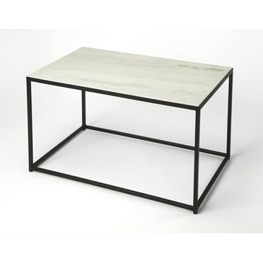 Butler Specialty Phinney Marble And Metal Coffee Table In Brown