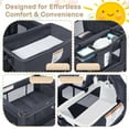 thumbnail image 6 of AILEEKISS 3-in-1 Foldable Baby Playard with Bassinet and Changing Table for Newborn, Dark Grey, 6 of 9