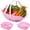 Pink, variant on 3 Pcs Garden Harvest Basket with Dividers Tool Caddy| Removable Partitions, Doubles Colander for Veggies Fruit, Gathering Produce with Handle, Garden Harvesting Accessory
