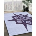 thumbnail image 3 of Ahgly Company Machine Washable Indoor Rectangle Transitional Lavender Blue Area Rugs, 8' x 10', 3 of 7