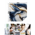 thumbnail image 5 of Cloth Napkins Set of 6 - 20x20 Inches, Navy Blue Marble Washable Reusable Table Napkins, Gold Modern Art Soft & Absortbent Dining Napkin for Party Wedding Hotel Restaurant, 5 of 8