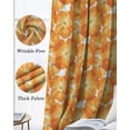 thumbnail image 3 of Spring Floral Blackout Curtains for Bedroom Living Room Darkening Curtains 63 Inches Long Orange Country Retro Botanical Pastoral Window Curtain 2 Panels Set Window Treatment Grommet Drapes 52"x63", 3 of 9