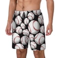 thumbnail image 1 of Fotbe Cute Baseball Traje de Baño para Hombre – Shorts de Natación de Secado Rápido con Forro y Bolsillos-XX-Large, 1 of 6