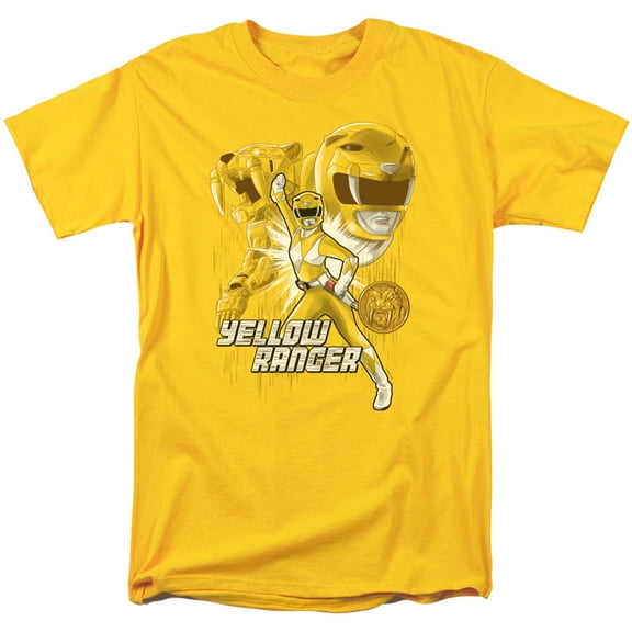 Power Rangers Yellow Ranger Adult 18/1 T-Shirt Yellow