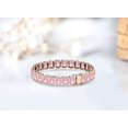 thumbnail image 4 of Pink Gemstone Tennis Bracelet For Women,Silver Pink Morganite,Handmade gift for her, 4 of 5