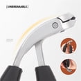 thumbnail image 3 of Sharp Nail Clippers Wide Jaw Opening Fingernail Clipper Thick Hard Toenail Cutter Curved Blade Nails Manicure Scissor Tools, 3 of 7