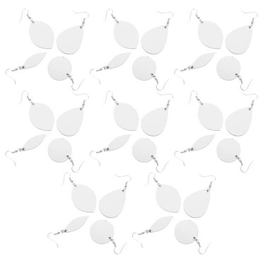 32 Sets Sublimation Earrings Blanks Ornament Heat Transfer Printing Decor Unfinished