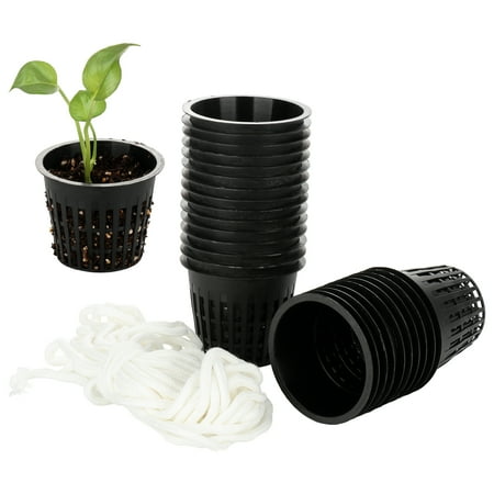 Agricultural Hydroponics Planting Basket + Water Absorbent Cotton Rope ...