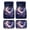 Butterfly Moon, variant on Pzuqiu Rose Universal Car Floor Mats 4 Pack Car Mats All Season Non-Slip Suitable for Van Sedans
